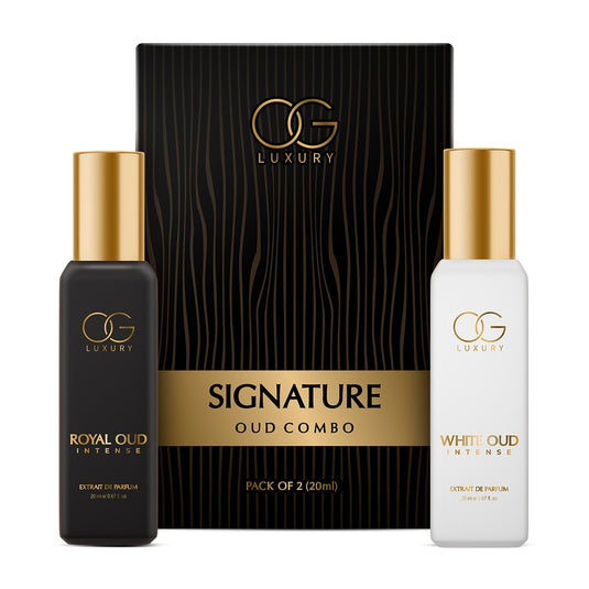 OG Luxury Signature Oud Combo | Royal Oud & White Oud Extrait De Parfum - Pack of 2 (20ml each)