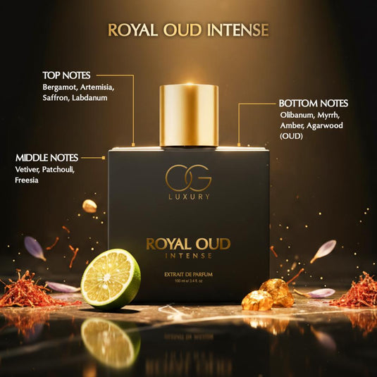 OG Luxury Royal Oud Intense Extrait De Parfum - Premium, Long-Lasting Fragrance with 21% Perfume Oil Concentration