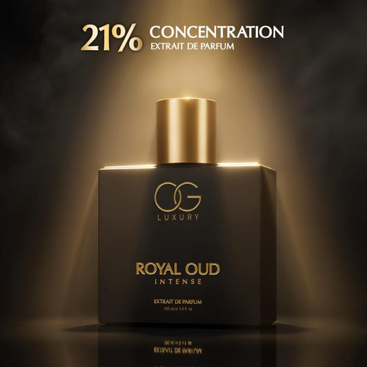 OG Luxury Royal Oud Intense Extrait De Parfum - Premium, Long-Lasting Fragrance with 21% Perfume Oil Concentration