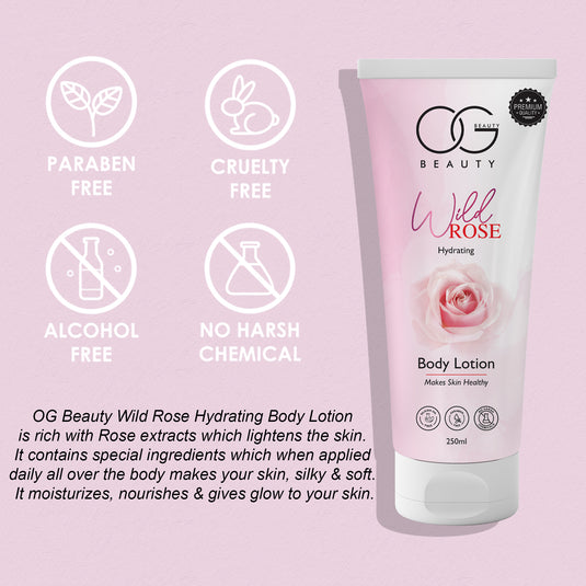 OG BEAUTY Wild Rose Body Lotion 250 ML