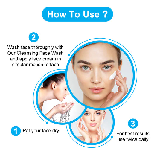 face cream application