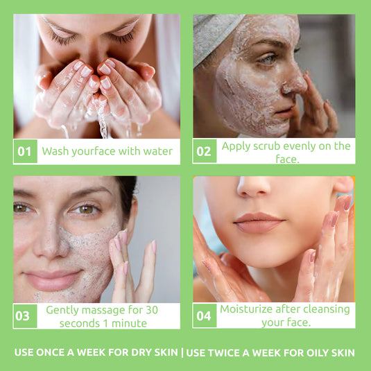 OG BEAUTY Natural Vitaltea Neem With Tea Tree Face Scrub 125g