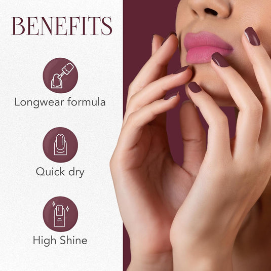 OG BEAUTY Gel Intense Nail Paint Set of 5 - 10ml Each