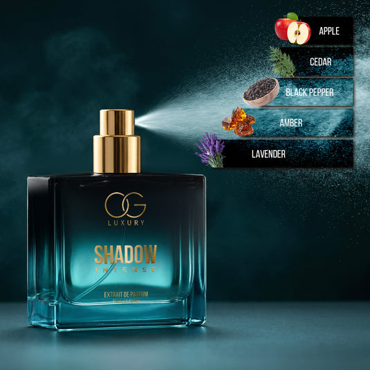 OG Luxury Extrait De Parfum Shadow Intense – India’s First & Strongest Perfume with 40% Concentration, 50 ml