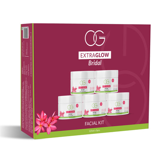 OG BEAUTY EXTRAGLOW Bridal Facial Kit | 5-Step Glow Boost | Deep Cleanse, Hydrate & Brighten