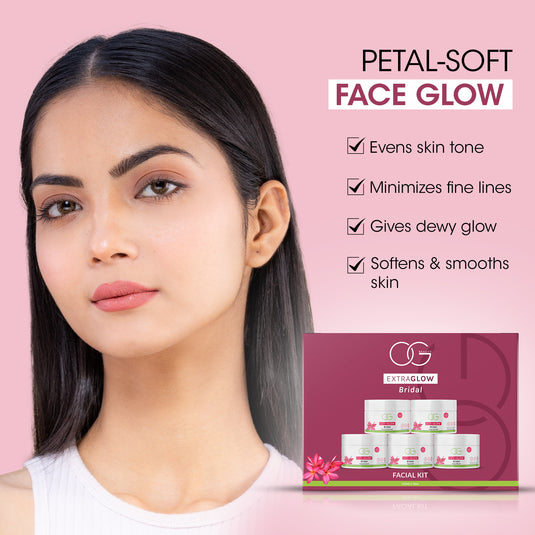 OG BEAUTY EXTRAGLOW Bridal Facial Kit | 5-Step Glow Boost | Deep Cleanse, Hydrate & Brighten