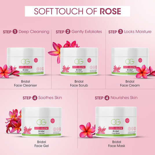 OG BEAUTY EXTRAGLOW Bridal Facial Kit | 5-Step Glow Boost | Deep Cleanse, Hydrate & Brighten