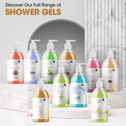 variety of shower gel