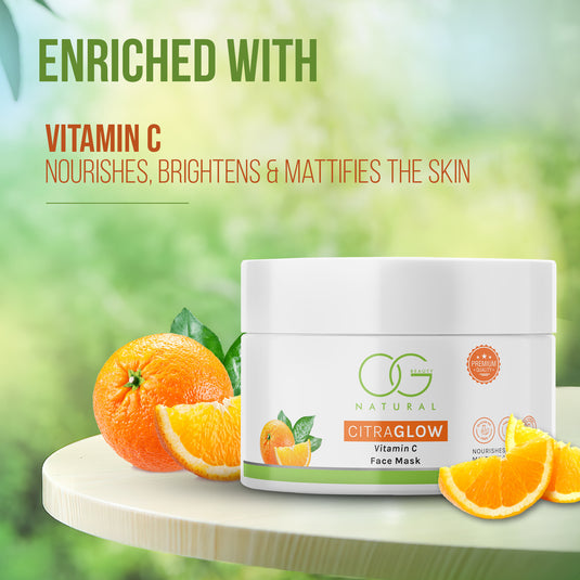 OG BEAUTY Natural Citraglow Vitamin C Face Mask 125g