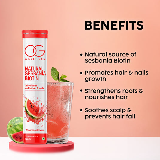 OG Wellness Health Booster Pack: Apple Cider Vinegar, Natural Sesbania Biotin, Vitamin C, Amla & Zinc