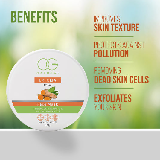 OG BEAUTY Natural Exfolia Ubtan Face Mask 125g