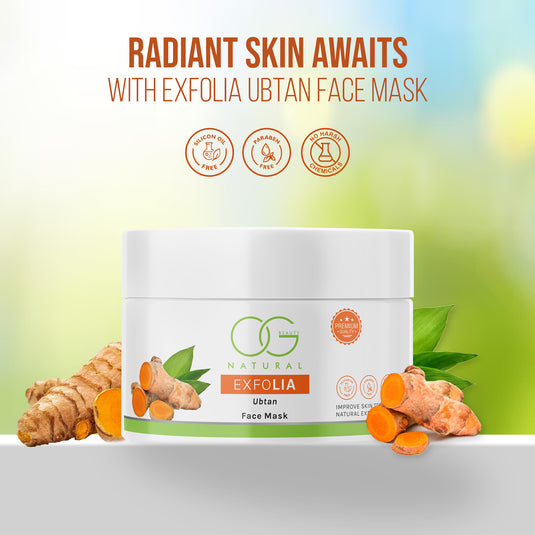 OG BEAUTY Natural Exfolia Ubtan Face Mask 125g
