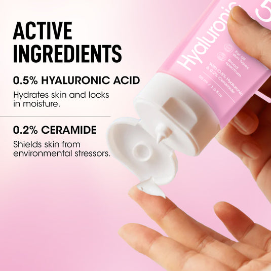OG BEAUTY SCIENCE SPF 50 PA+++ Sunscreen - 0.5% Hyaluronic Acid & 0.2% Ceramide - UV Protection & Hydration - 50ml