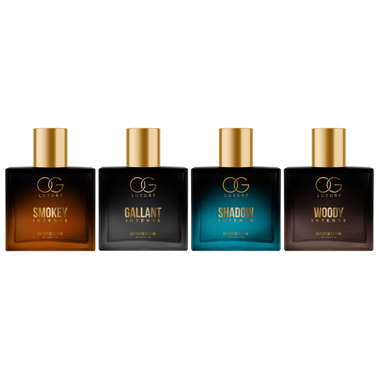 OG Luxury Extrait De Parfum Intense Combo - India’s Strongest Perfume with 40% Concentration, 4x100 ML
