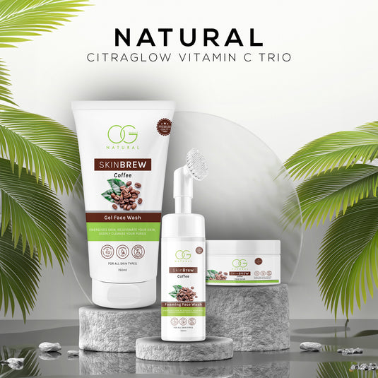 OG BEAUTY Natural Skinbrew Java Glow Kit: Coffee Skincare Set