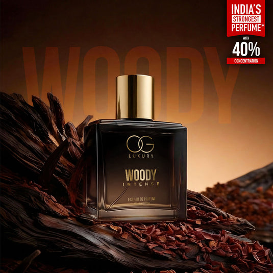 OG Luxury Extrait De Parfum Woody Intense – India’s First & Strongest Perfume with 40% Concentration, 100 ml