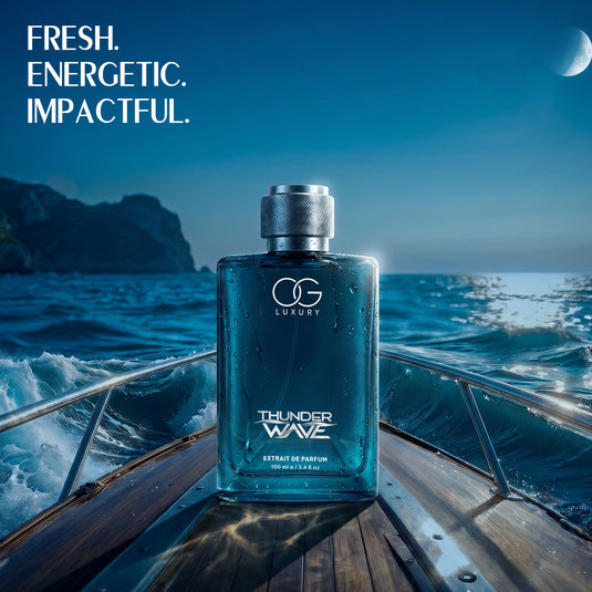OG LUXURY Thunder Wave - India’s First Perfume with Discovery Set Inside (4*3ml), 100ml