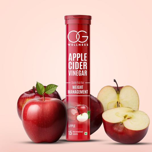 OG Wellness Apple Cider Vinegar Effervescent Tablets for Weight Loss - Red Apple Flavor