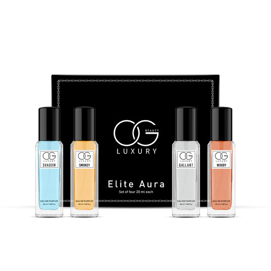 OG BEAUTY Luxury Elite Aura Perfume Pack of 4, 20ml Each for Men