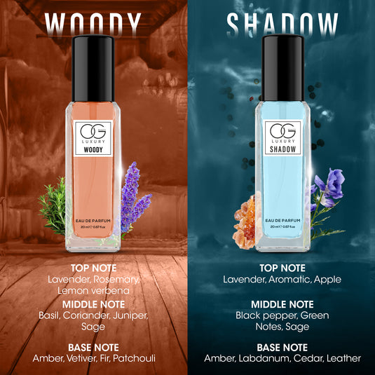 OG BEAUTY Luxury Elite Aura Perfume Pack of 4, 20ml Each for Men