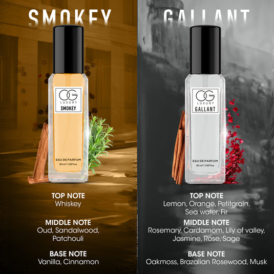 OG BEAUTY Luxury Elite Aura Perfume Pack of 4, 20ml Each for Men