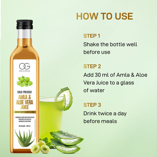 OG Wellness Amla & Aloe Vera Juice 500ml