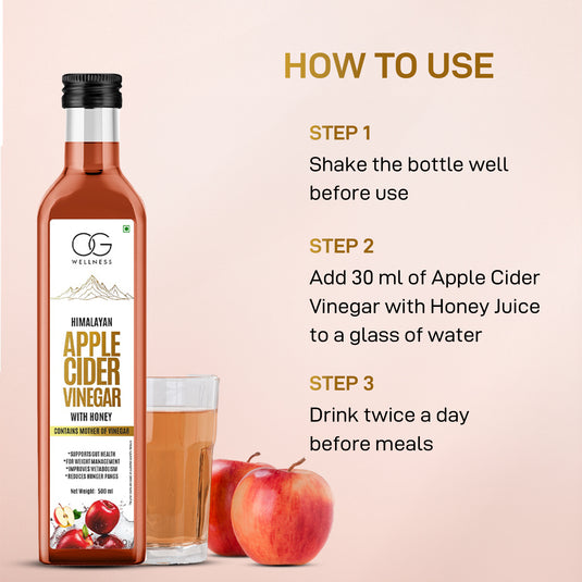 OG Wellness Himalayan Apple Cider Vinegar with Honey, 500Ml