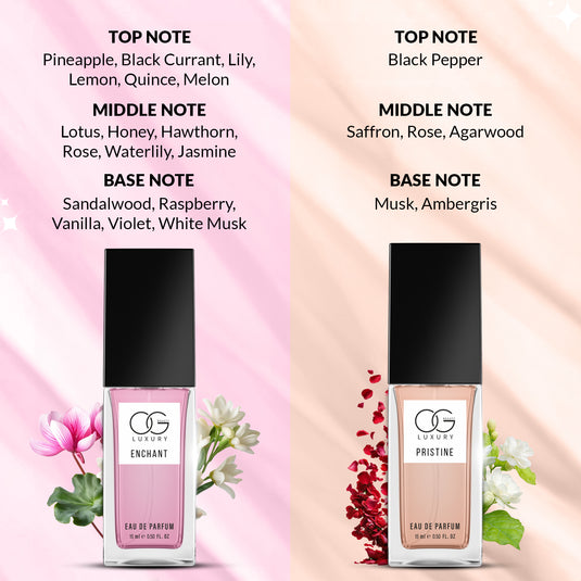 OG BEAUTY Luxury Fragrances Gift Set Pack of 4, 15ml Each