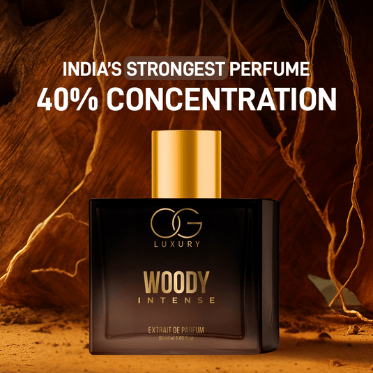 OG Luxury Extrait De Parfum Woody Intense – India’s Strongest Perfume with 40% Concentration, 50 ml