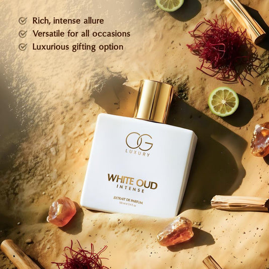 OG Luxury White Oud Intense Extrait De Parfum - Premium, Long-Lasting Fragrance with 21% Perfume Oil Concentration