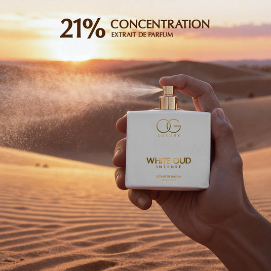 OG Luxury White Oud Intense Extrait De Parfum - Premium, Long-Lasting Fragrance with 21% Perfume Oil Concentration