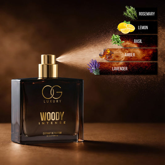 OG Luxury Extrait De Parfum Woody Intense – India’s First & Strongest Perfume with 40% Concentration, 50 ml