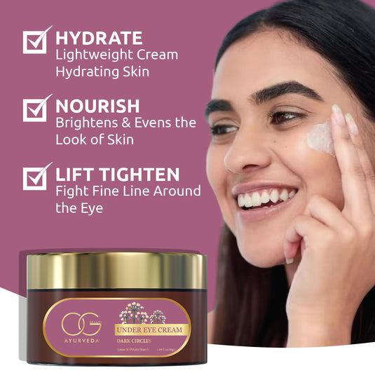 Under eye cream for hydrated skin