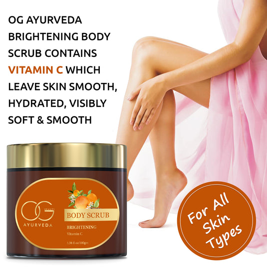 OG BEAUTY Ayurveda Brightening Vitamin C Body Scrub 100 Gm