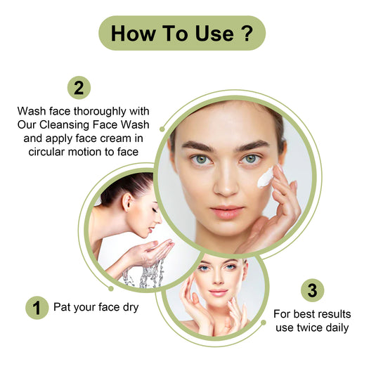 how to apply face cream 