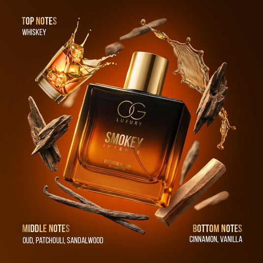 OG LUXURY Smokey, Gallant & Shadow Intense Extrait De Parfum Combo for Men | Long Lasting Luxury Perfume Gift Set | Premium Fragrance Collection | 100ml Each | Set of 3
