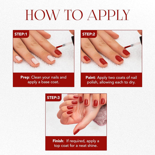 OG BEAUTY Gel Intense Nail Paint Set of 5 - 10ml Each