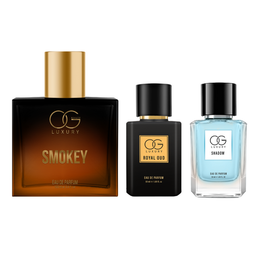 OG BEAUTY Luxury Men's Perfume Combo -  200 ML Set, 1x100ML EDP , 2x50 ML EDPs