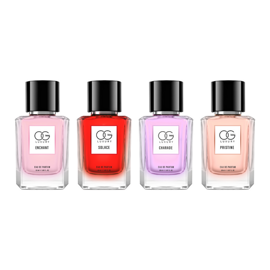 OG BEAUTY Luxury Perfume Combo Set: Sophisticated Long-Lasting Scents, 4x50 ML EDP