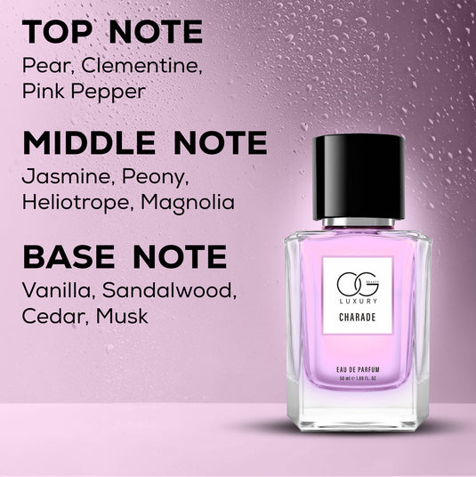 OG BEAUTY Luxury Dreamy Duets: Smokey & Charade Fragrance Set (50ml Each) - Men And Women's Combo