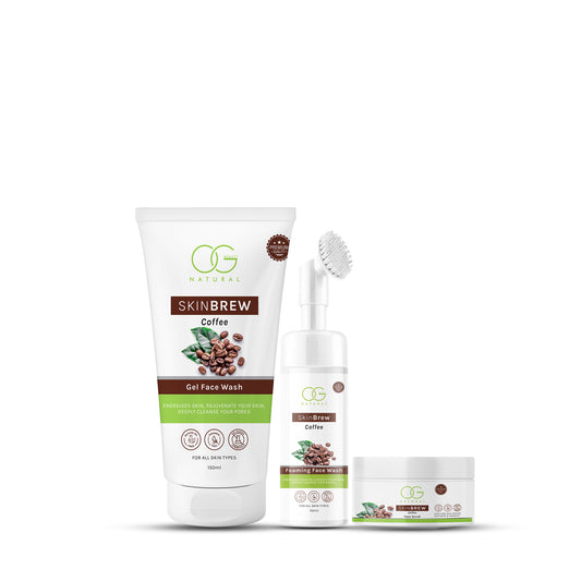 OG Beauty Natural Skinbrew Java Glow Kit: Coffee Skincare Set