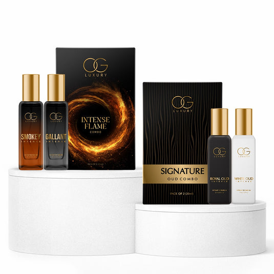 OG Luxury Intense Flame & Signature Oud Combo | Extrait De Parfum - Pack of 4 (20ml each)