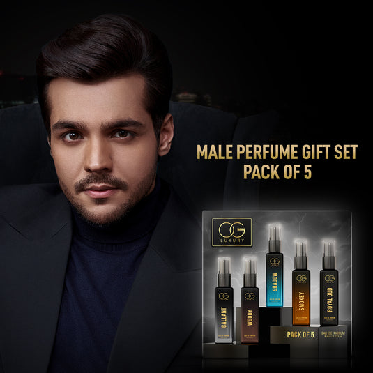 OG BEAUTY Luxury Perfume Gift Set for Men | 5 Eau De Parfum Scents (5 x 8ml) | Long-Lasting & Travel-Friendly
