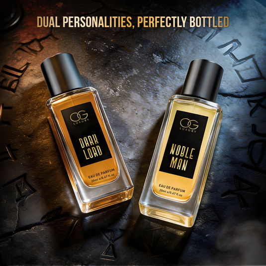 OG LUXURY Intense Flame and Alpha Duo Combo | Smokey, Gallant, Dark Lord, Noble Man | Long Lasting Perfume Gift Set for Men, Pack of 4 Perfume Set, 20ml Each