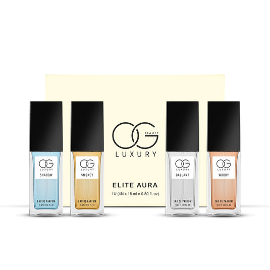 OG BEAUTY Luxury Elite Aura Perfume Gift Set for Men, 15ml Each