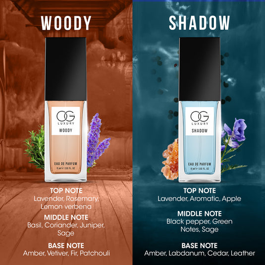 OG BEAUTY Luxury Elite Aura Perfume Gift Set for Men, 15ml Each