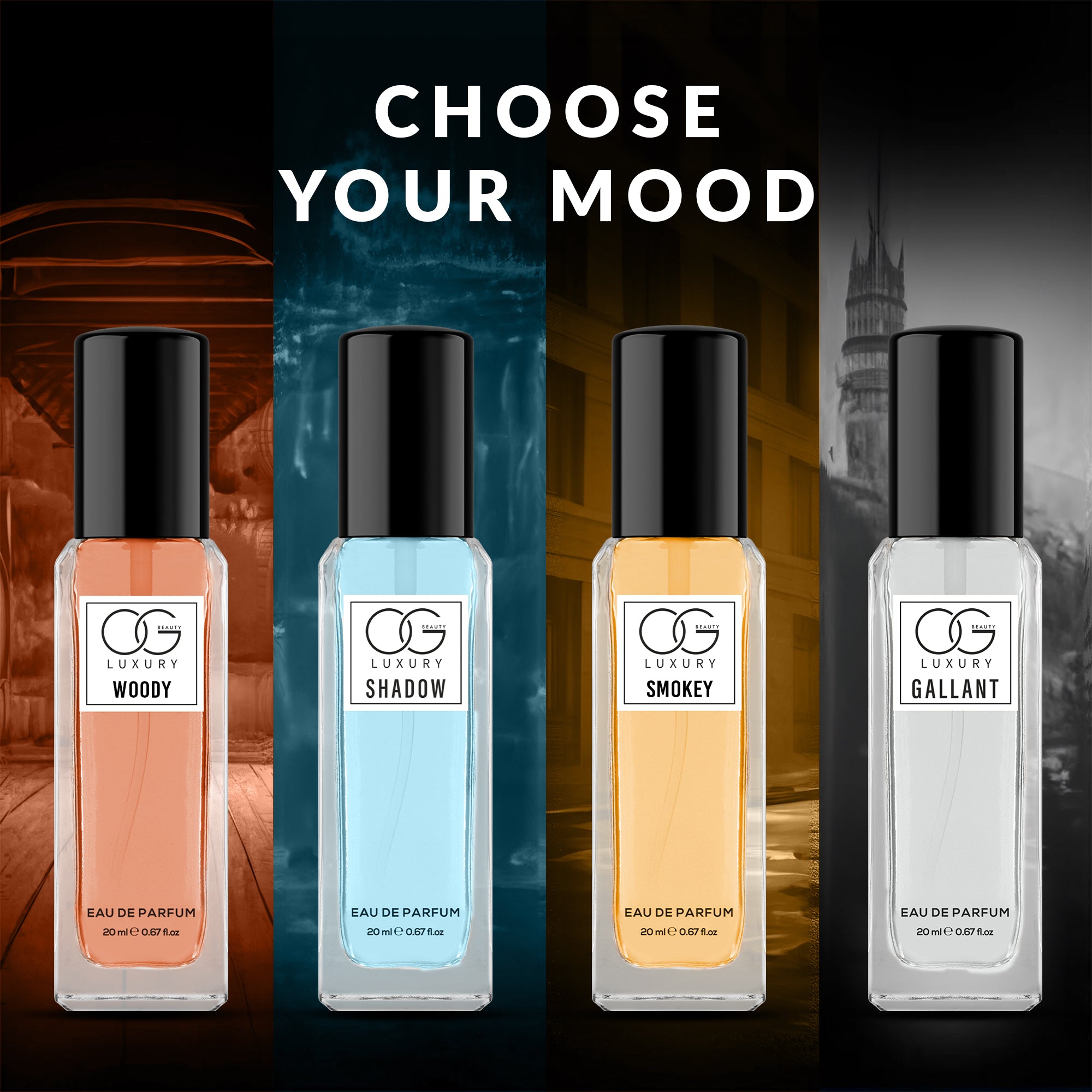 OG Luxury Fragrances Gift Set Pack of 4, 20ml Each