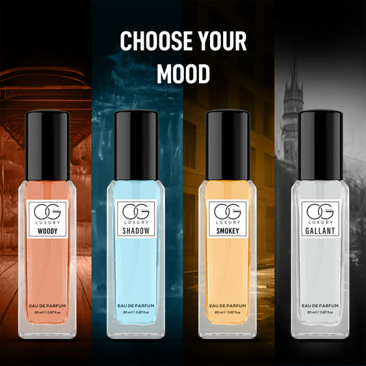 OG BEAUTY Luxury Elite Aura Perfume Pack of 4, 20ml Each for Men