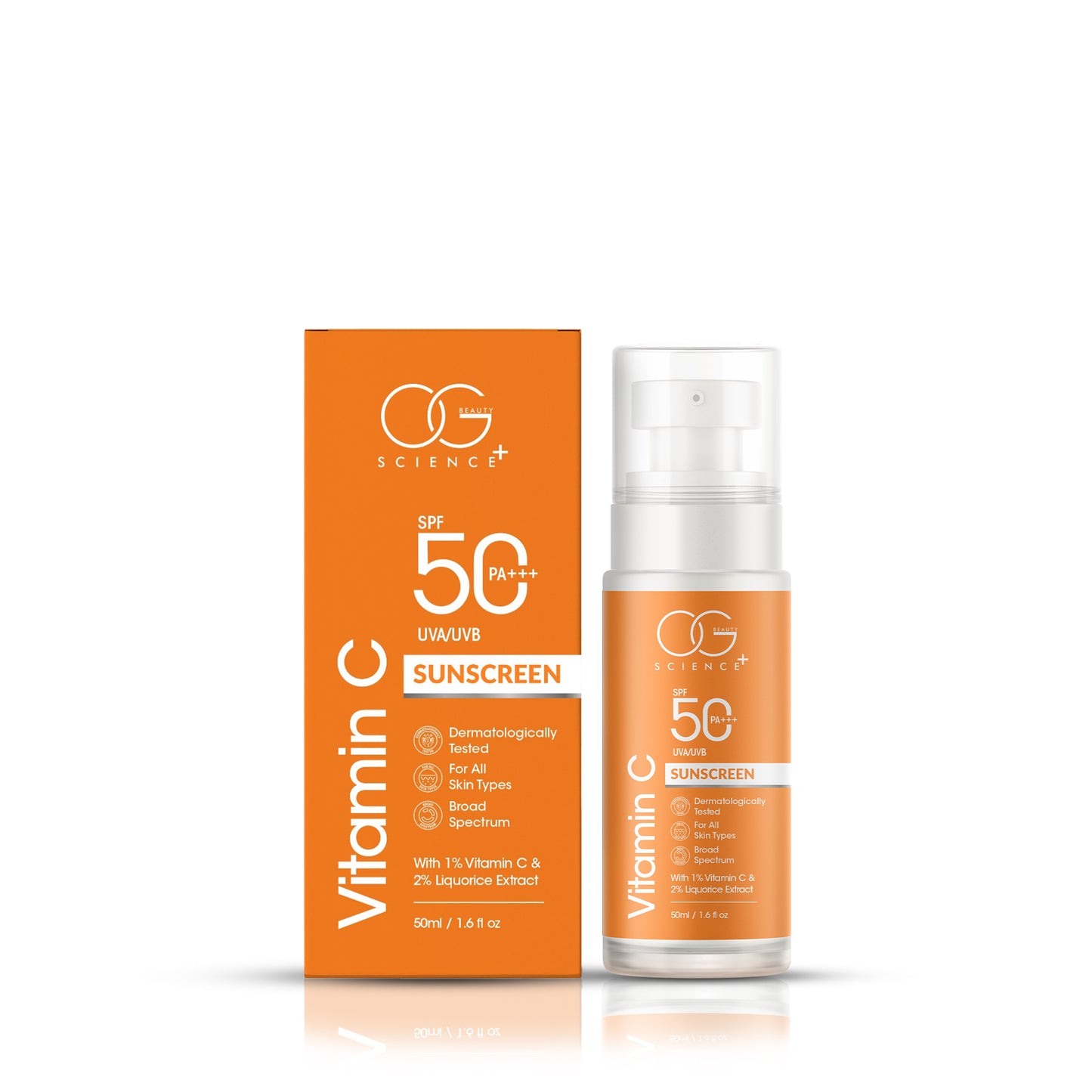 OG BEAUTY SCIENCE SPF 50 PA+++ Sunscreen with Vitamin C & Liquorice Extract