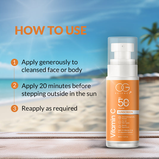 OG BEAUTY SCIENCE SPF 50 PA+++ Sunscreen with Vitamin C